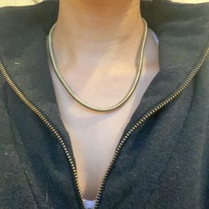 Vintage short gold necklace